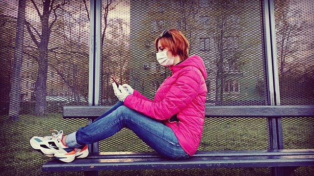 girl wearing mask Writers Block