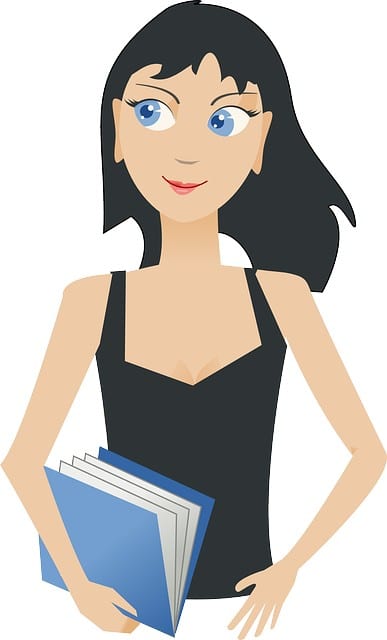 girl carrying book writer's block